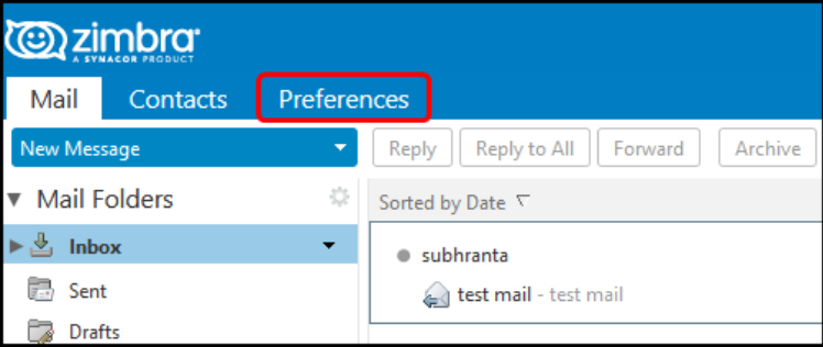 click on Preferences